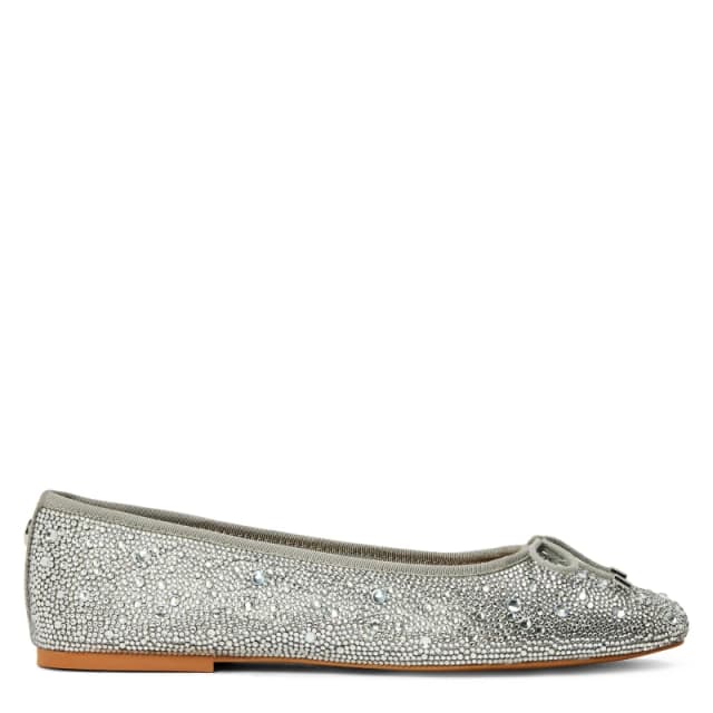 Steve Madden Womens Blossoms R Ballet Pumps Silver female 3 (36)