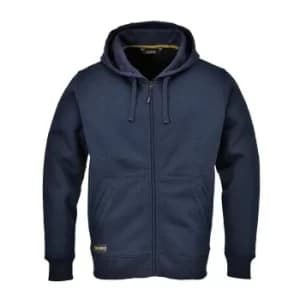 Portwest Mens Nickel Zip Front Hoodie Navy 2XL