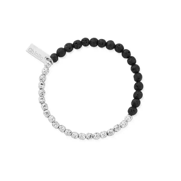 ChloBo Children's Junior Black Lava Principal Bracelet CSBBLHAMM