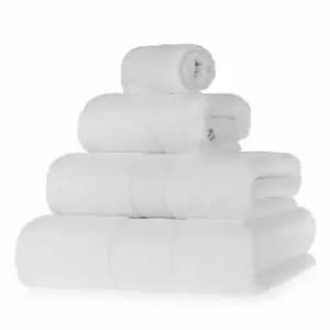 HOMESCAPES Turkish Cotton White Bath Towel Set - White