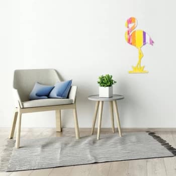 Filamingo - Multicolor Multicolor Decorative Wooden Wall Accessory