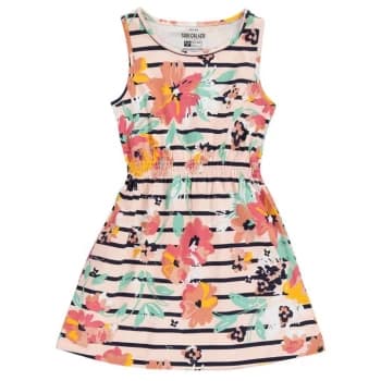 SoulCal Jersey Dress Junior Girls - Rust Floral