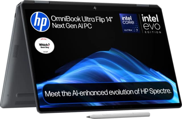 HP OmniBook Ultra Flip 14-fh0006na 14" Next Gen AI Convertible Laptop - Core Ultra 7, Grey with Pen