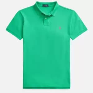 Polo Ralph Lauren Mens Custom Slim Fit Mesh Polo Shirt - Cabo Green - M