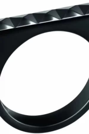 Ladies Calvin Klein Black Ion-plated Steel Size L Edge Ring KJ3CBR100106