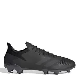 adidas Predator 20.2 Firm Ground Football Boot - Black, Size 10, Men