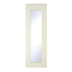 Cooke Lewis Appleby High Gloss Cream Tall glazed door W300mm