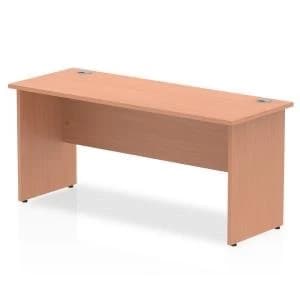 Trexus Desk Rectangle Panel End Leg 1600x600mm Beech Ref MI001731