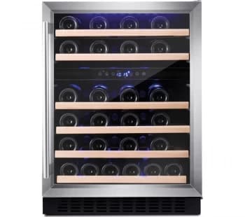 Amica AWC600SS 143L / 46 Bottles Undercounter Wine Cooler Fridge
