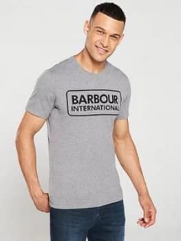 Barbour International Essential Large Logo T-Shirt - Grey