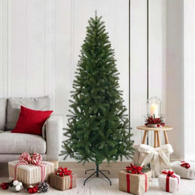 Vidaxl Artificial Christmas Tree Green 180 Cm Pvc, Pe And Steel