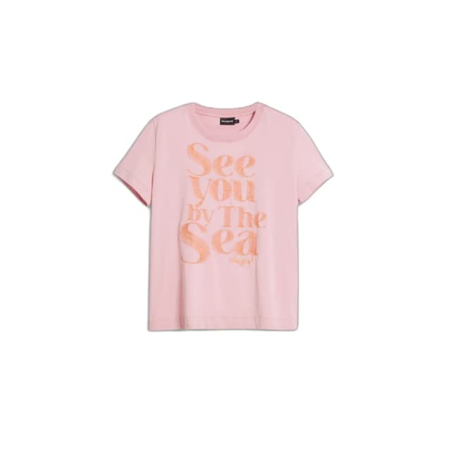 Desigual Womens T-Shirt Desigual Repris Rose Female XS