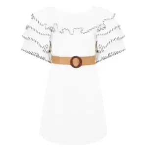 Ted Baker Meiyah Ruffle Dress - White