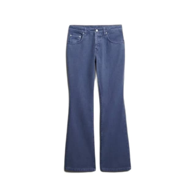 Superdry Womens baggy Trousers Superdry Bleu Female 26x30