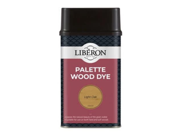 Liberon 126744 Palette Wood Dye Light Oak 500Ml Libwdplo500N
