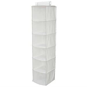 Russel 6-Pocket Wardrobe Organiser - Cream
