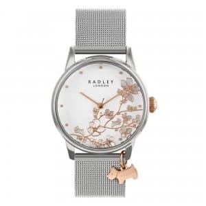 Radley Linear Flowers Mesh Watch