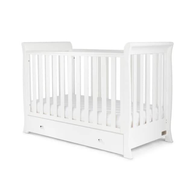 Ickle Bubba Snowdon 4 in 1 Mini Cot Bed and Fibre Mattress White unisex one