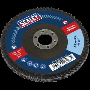 Sealey Zirconium Abrasive Flap Disc 100mm 60g