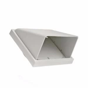 Zexum 4 / 100mm Cowled Vent Extractor Ventilation Grille - White