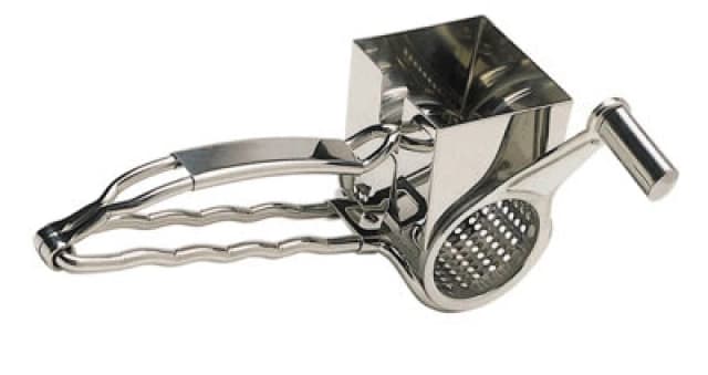 Masterclass Deluxe Stainless Steel Rotary Cheese Grater Silver
