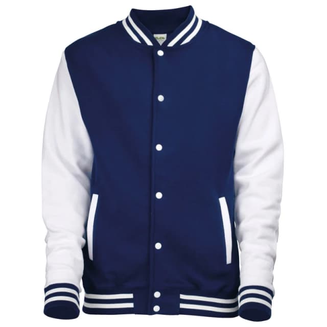 AWDis AWDis Men Varsity Jacket in Navy Size: X-Small Navy XS Male 5063527492098