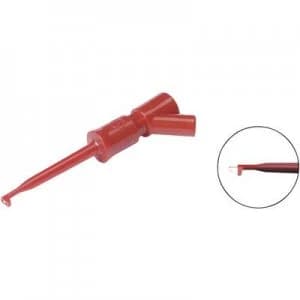 Test probe 2mm jack connector CAT I Red SKS Hirschmann