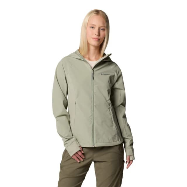 Columbia Womens Sweet As Hooded Long Sleeve Softshell Jacket Safari female 8 (XS)