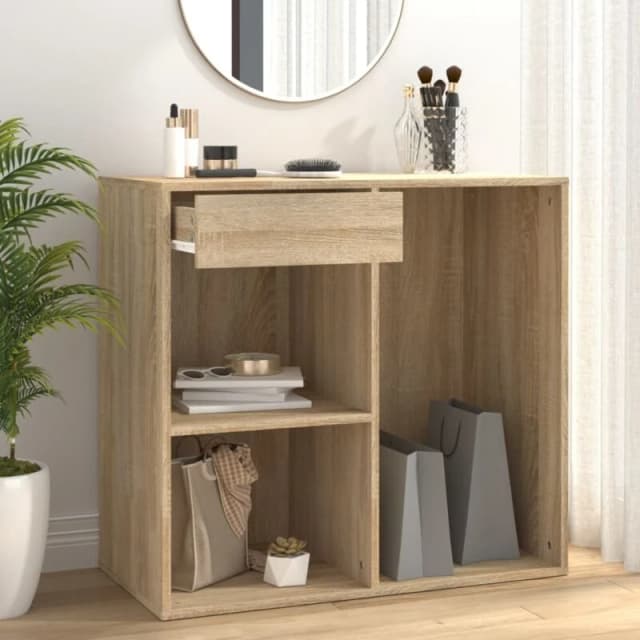 Vidaxl Cosmetic Cabinet Sonoma Oak 80X40X75cm Engineered Wood, Brown 808840