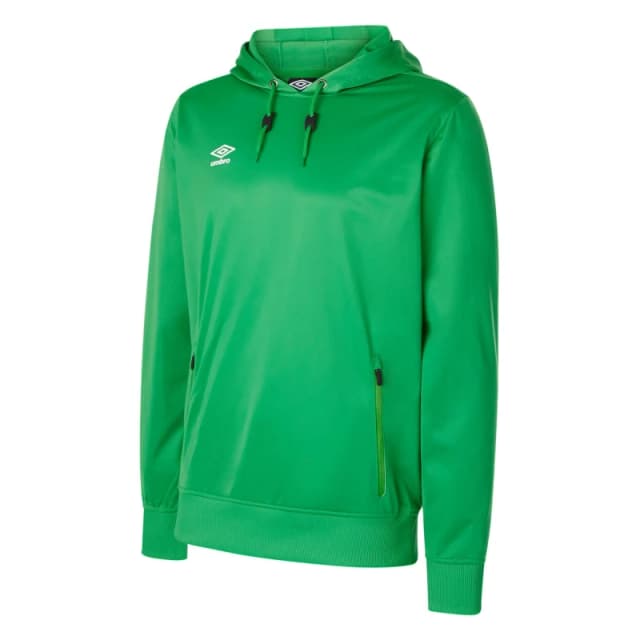 Umbro Club Essential Polyester Drawstring Hoodie in Emerald Size: 11-12 Years Emerald Unisex 11-12 Years