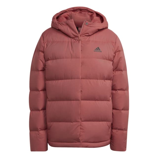 adidas Helionic Hooded Down Jacket Womens - Red Red XS
