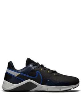 Nike Legend Essential 2 - Black/Blue/White, Black/Blue/Grey, Size 11, Men