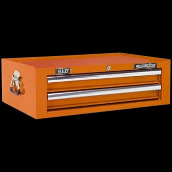 Sealey Superline Pro 2 Drawer Mid Tool Chest Orange