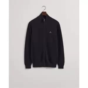 Gant Cotton Zip Through Jumper - Blue
