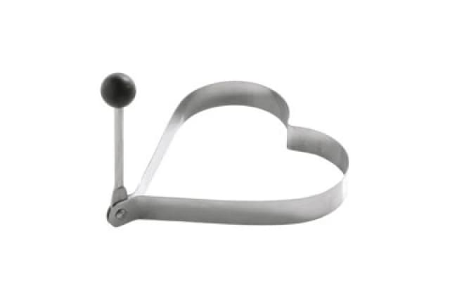 Premier Housewares Heart Shape Egg Ring Silver