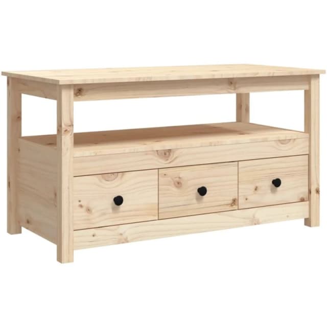 VIDAXL Coffee Table 102x49x55cm Solid Wood Pine Vidaxl 8720287190172