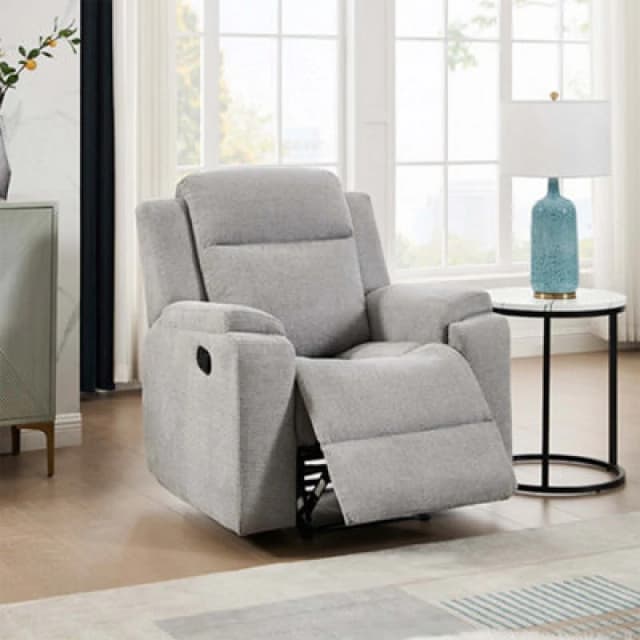 More4Homes Orka 1 Seater Fabric Manual Recliner Chair Grey