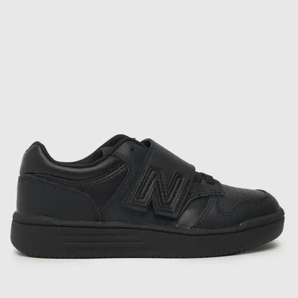 New Balance Black 480 v Junior trainers Black UK 1 (EU 33)