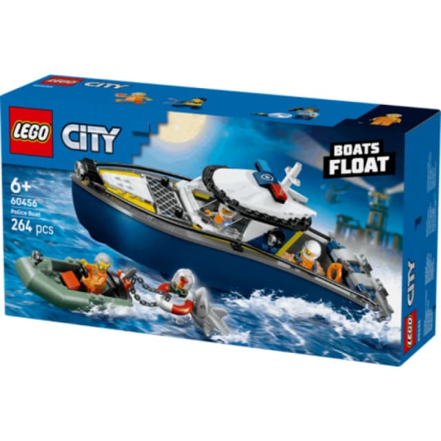 LEGO City Police Boat Chase Toy with a Speedboat 60456