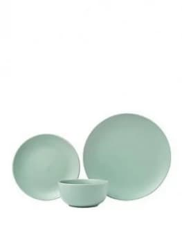 Sabichi 12 Piece Green Matte Stoneware Dinner Set