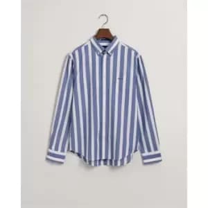 Gant Reg Ut Wide Broadcloth Stripe Bd Co - Blue