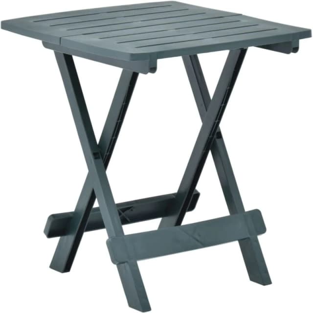 VIDAXL Folding Garden Table Green 45x43x50cm Plastic Vidaxl 8719883859927