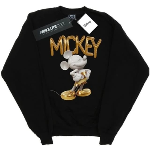 Disney Mickey Mouse Gold Statue Sweatshirt Black female