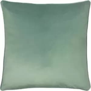 Opulence Soft Velvet Cushion Eau De Nil, Eau De Nil / 55 x 55cm / Polyester Filled