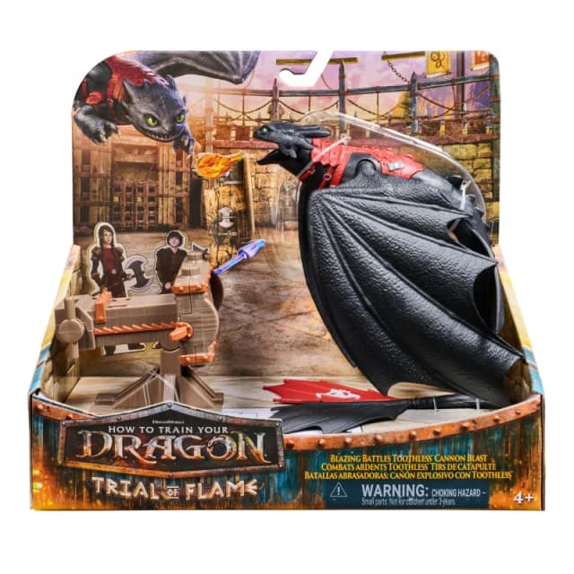 HTTYD How to Train a Dragon Blazing Battles Toothless Cannon Blast Plastic Toys One Size Multi 70677299000