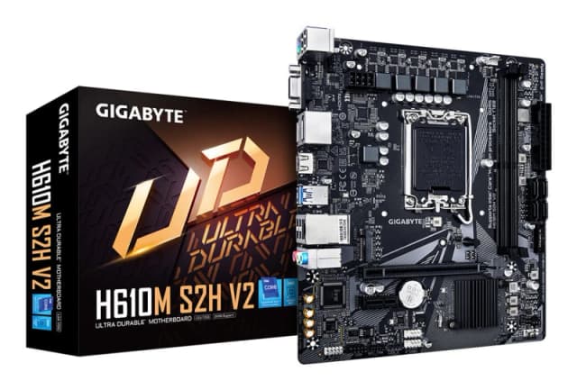 Gigabyte H610M S2H V2 mATX Motherboard for Intel LGA1700 CPUs