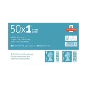 Royal Mail First Class Large Postage Stamps Sheet (Pack of 50) BBSL1