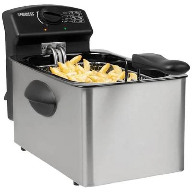 Princess Princess 01.182642.01.001 Deep fryer 2000 W Indicator light, Non-stick coating, Overheat protection Black 01.182642.01.001