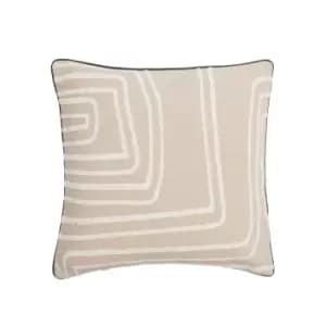 Nalu Nicole Scherzinger Kaia Cushion 50cm x 50cm, Linen & Ivory