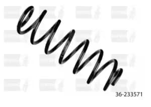 BILSTEIN Coil spring 36-233571 Suspension spring,Springs VW,AUDI,SKODA,Polo Schragheck (6R1, 6C1),POLO VIVO Schragheck,A1 Schragheck (8X1, 8XK)